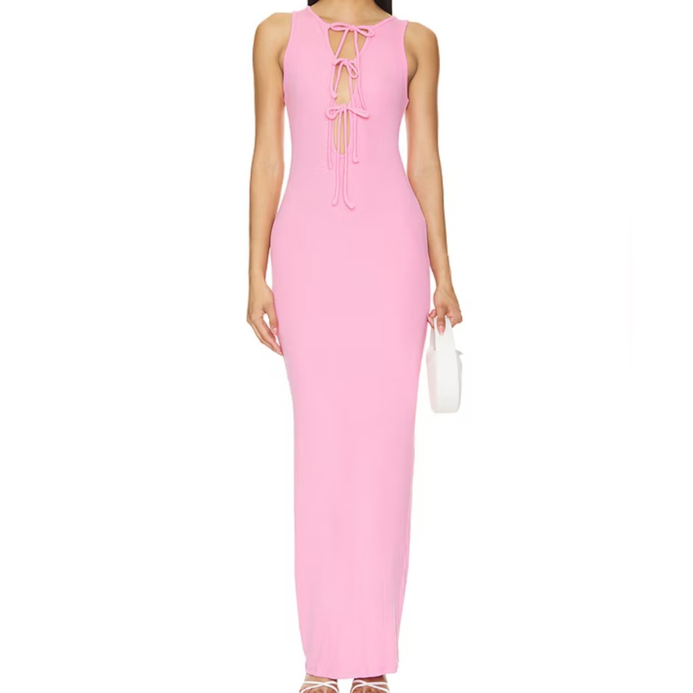 Bambi Maxi Dress in Guava
